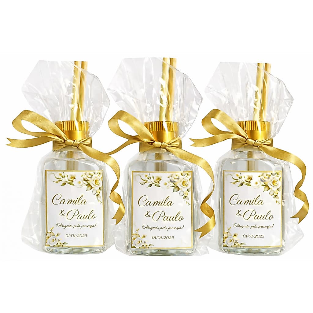 30 Aromatizadores 42 ml. Personalizados Lembrancinha Aromatizante Difusor Casamento Aniversário Chá de bebê