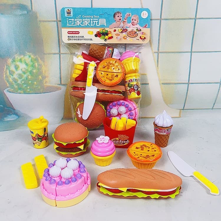 infantil Brinquedo de mini kitchen kit de cozinha,doce,frutas