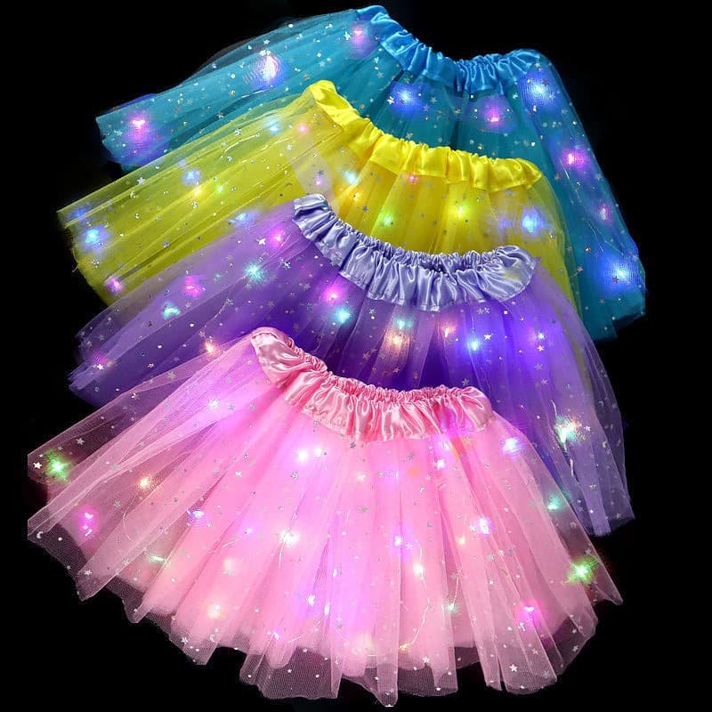 Fantasia Saia Tule COM e SEM LEDs P/festa Carnaval Bailarina e Fantasia - Diversos Modelos