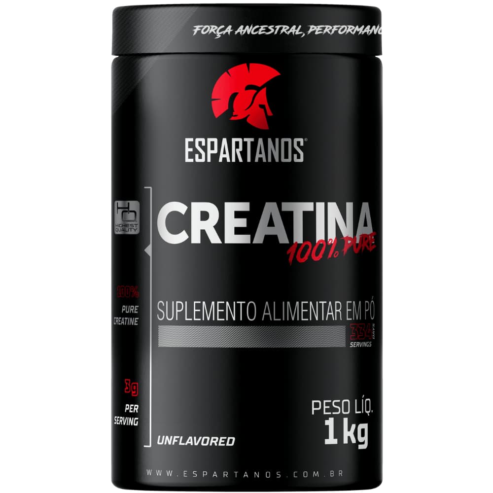 Creatina Monohidratada 100% Pura 1Kg - Espartanos