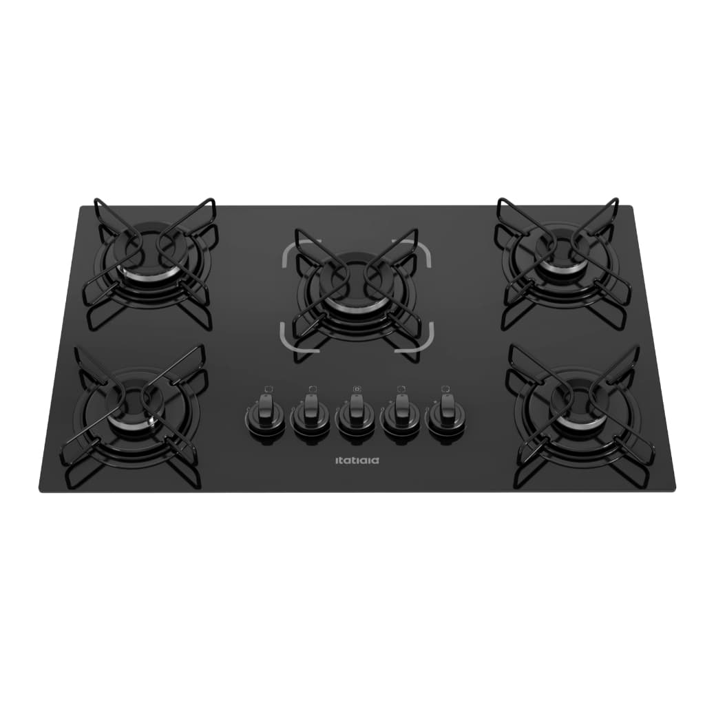 Cooktop Itatiaia Essencial 5 Bocas Preto – Bivolt 127V/220V com Acendimento Automático