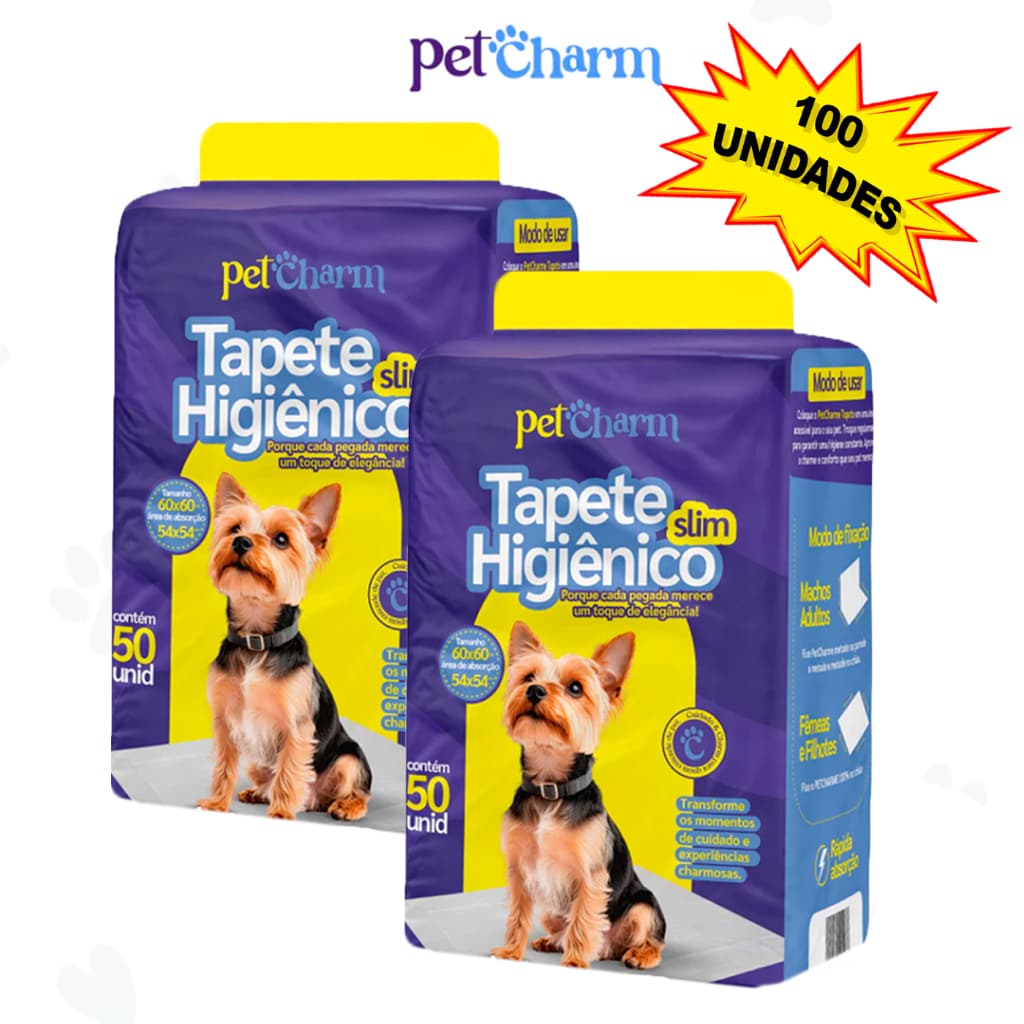 Kit 50 ou 100 Un Tapete Higiênico Para Cães De Qualidade 60x50cm Cachorros