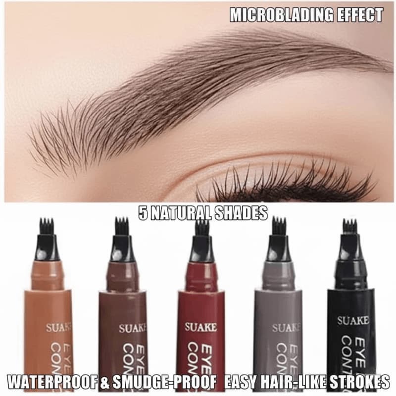 Lápis De Sobrancelha Líquido À Prova D'água De 5 Cores , De Longa Duração , Definição Natural , Maquiagem Barata .