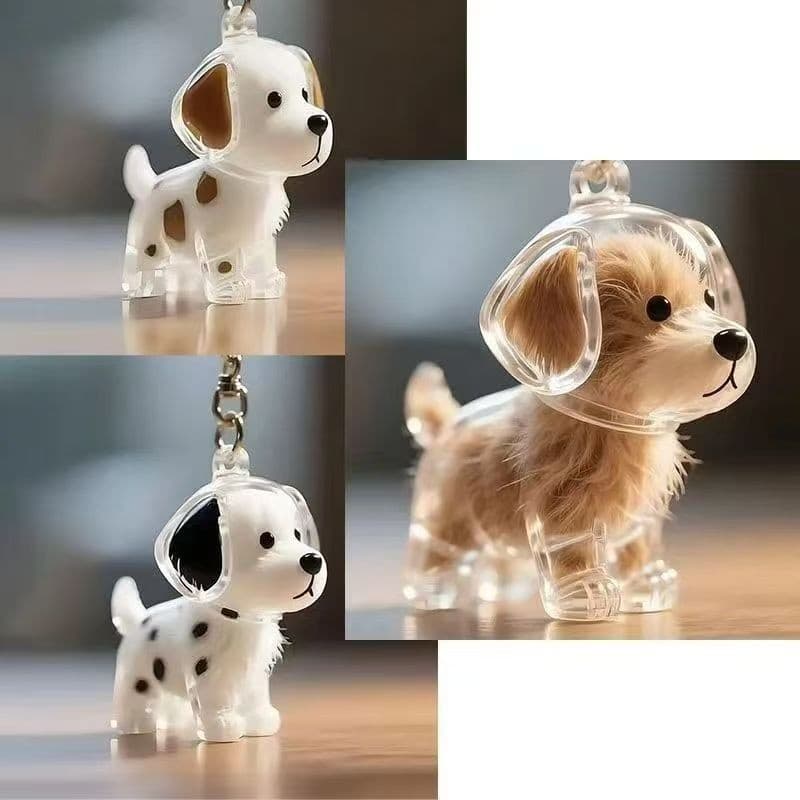 Armazenamento De Cabelo De Cachorro Bonito Pingente Chaveiro Saco Cápsula Coleção Comemorativo Criativo Dos Desenhos Ani