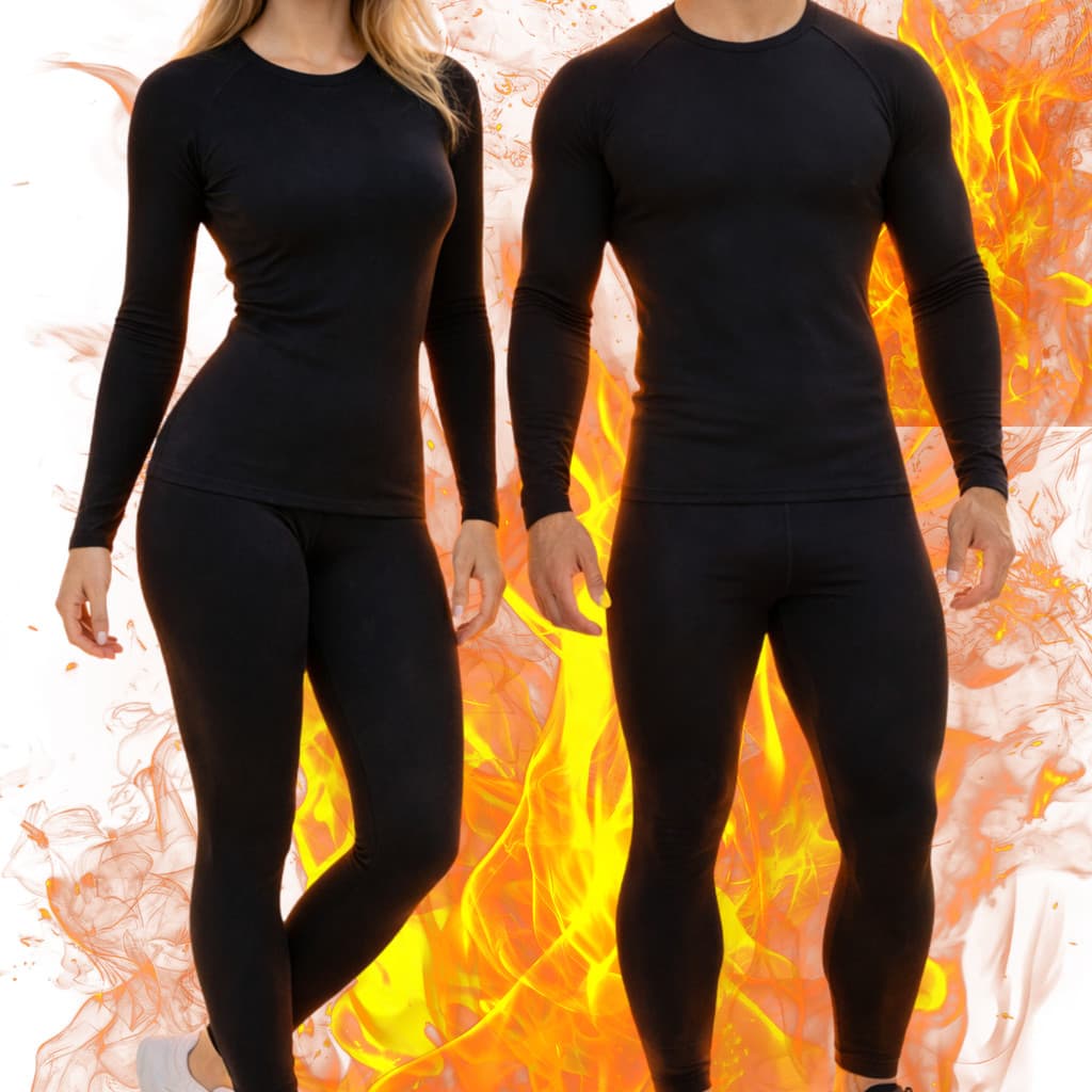 Conjunto Segunda Pele Camiseta e Calça Térmica Flanelado Frio Intenso Masculino Feminino Unissex