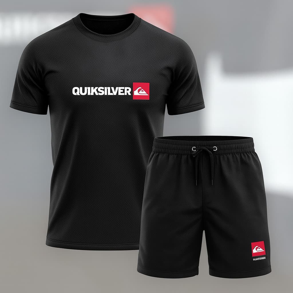 Kit Conjunto 1 Short 1 Camisa Dry fit - Bermuda Tactel Mauricinho Esportivo Academia Secagem Rapida