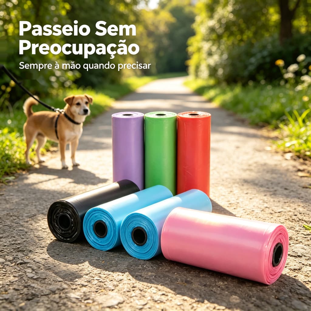 300 Pcs Refil Cata Coco Sacolas Saquinhos Biodegradável Prático Para Pet
