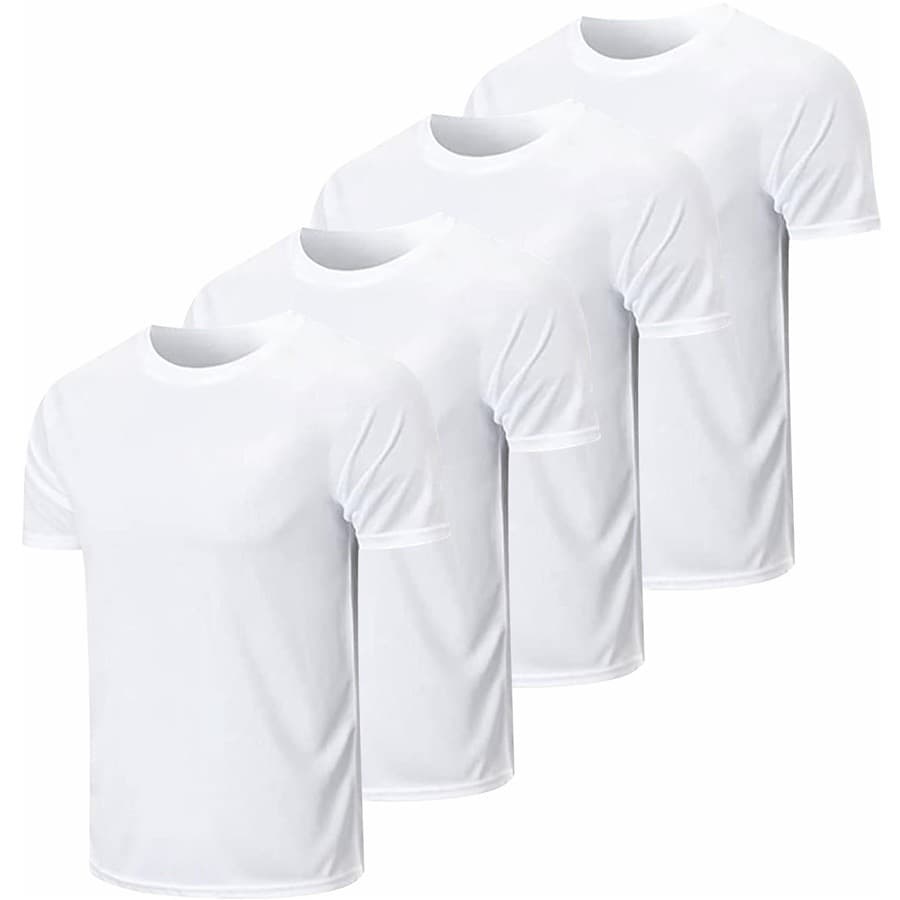 Kit 4 Camisetas Masculinas Lisas Básicas 100% Poliéster Sublimação Silkscreen