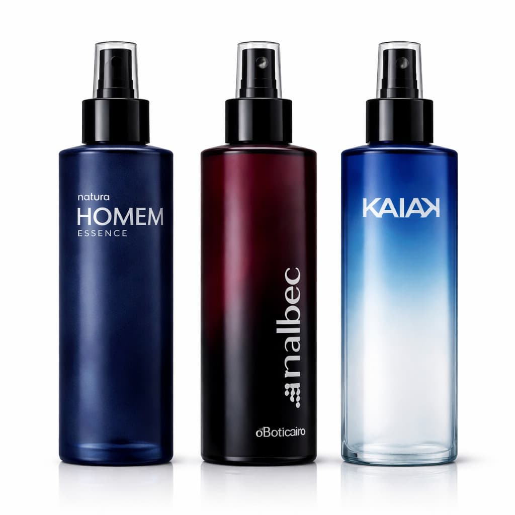 Body Splash Masculino Nacional 60ml Aroma Amadeirado Fresco Aquático Refrescante Longa Duração